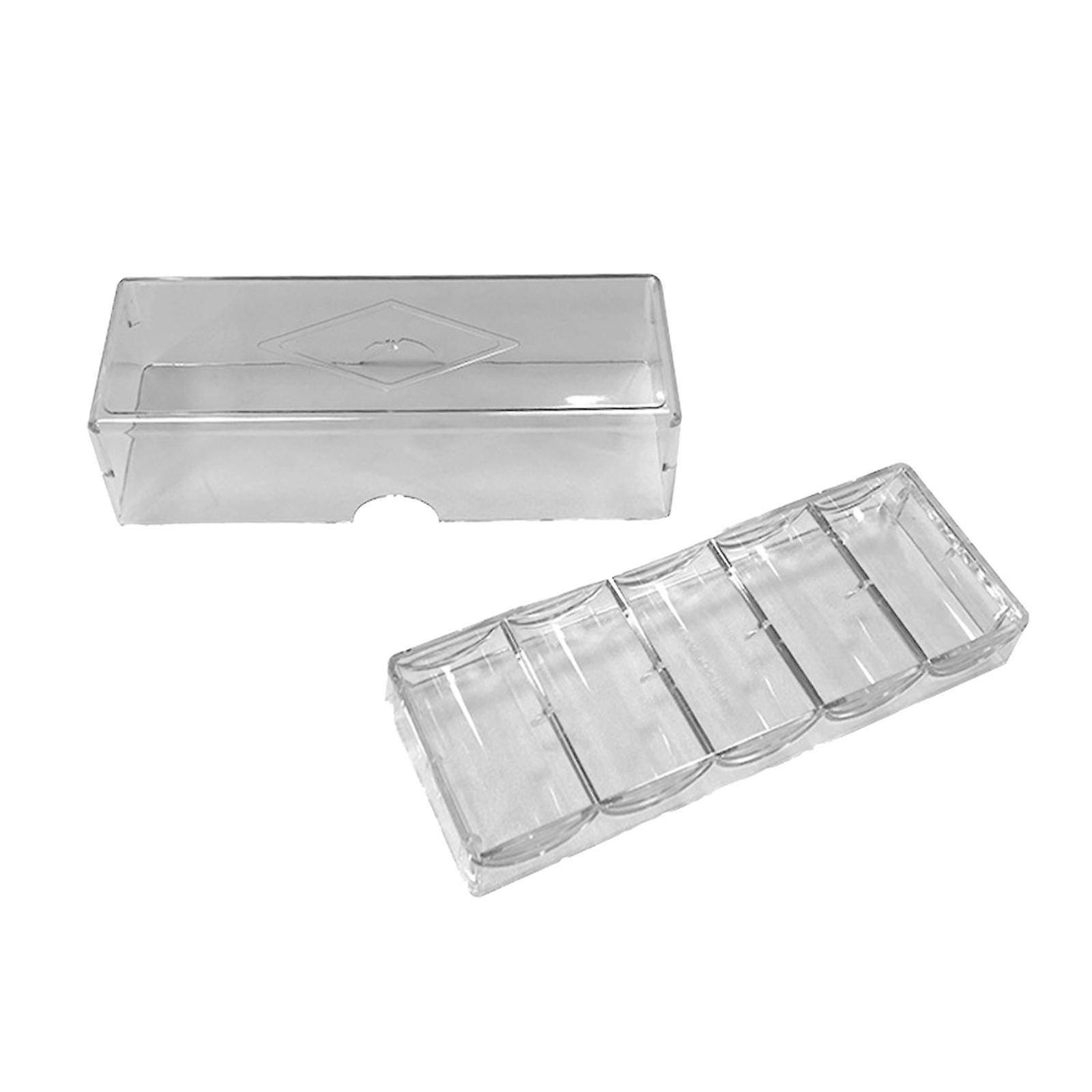 كازينو بوكر رقائق الاكريليك حالة 100 مع غطاء