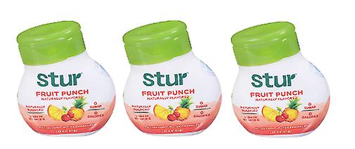 Stur All Natural Fruit Punch Flavor Enhancer Υγρό Ποτό Mix 3 Pack