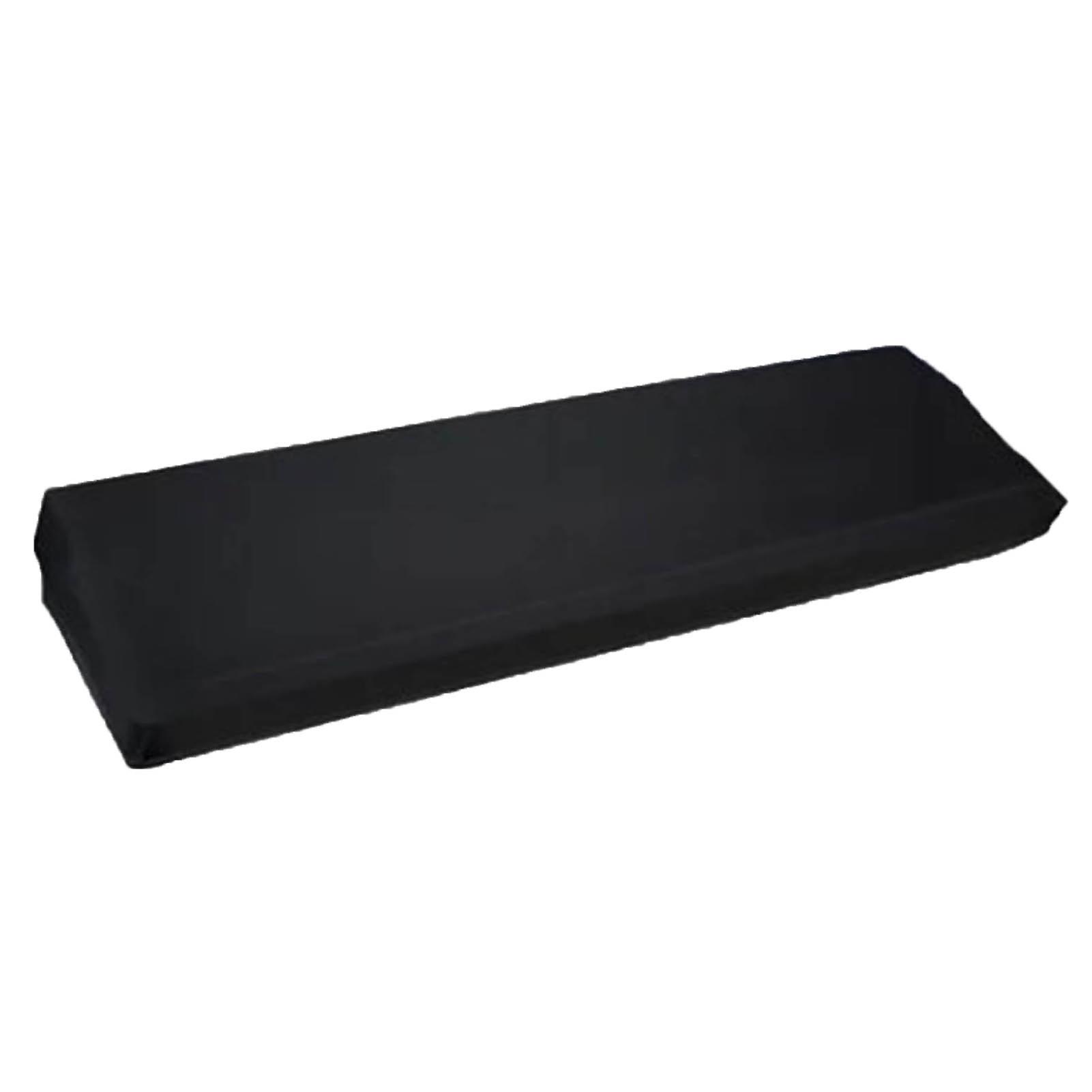 Soft Elastic Piano Cover with Adjustable Buckle for 88 Key Piano, Black