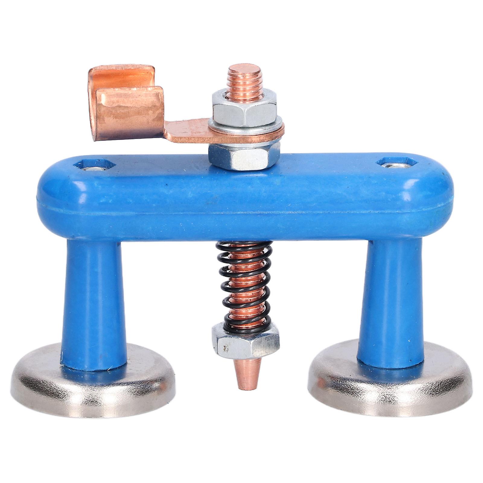 Magnetic Welding Support Blue Sturdy Durable Strong Suction Convenient Operation Magnetic Welding Support Clamp