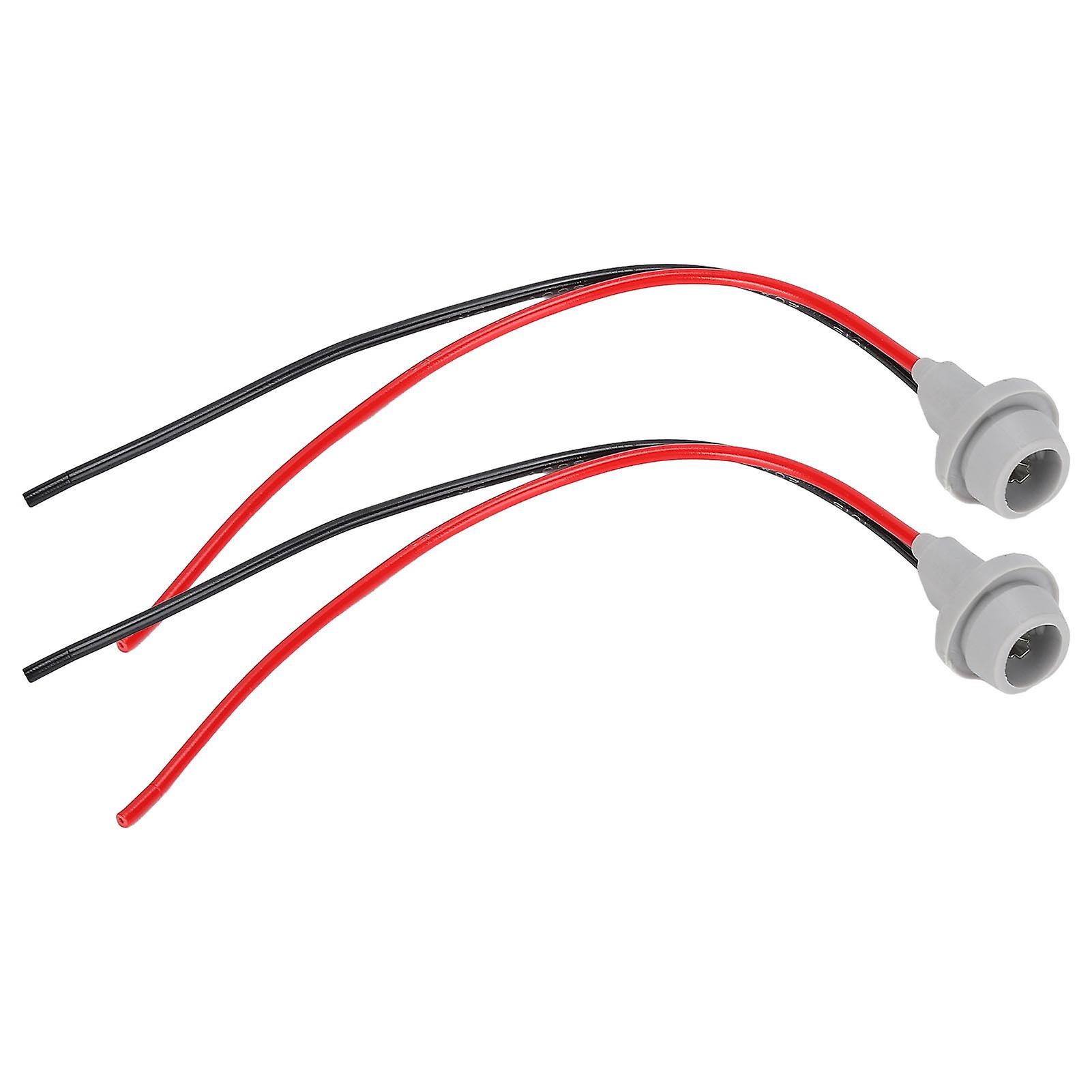 2Pcs Lamp Holder Heat Resistant Soft Easy Installation Light Socket Mount Adapter with Wire