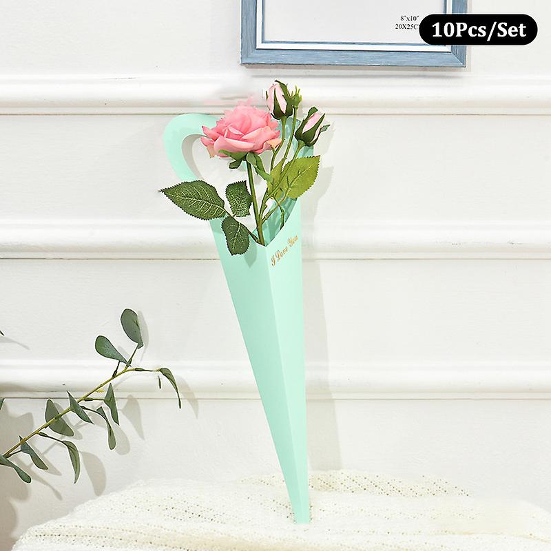 10pcs/pack Love Flower Wrapping Paper Box Bouquet Packaging Box Flower Gift Box