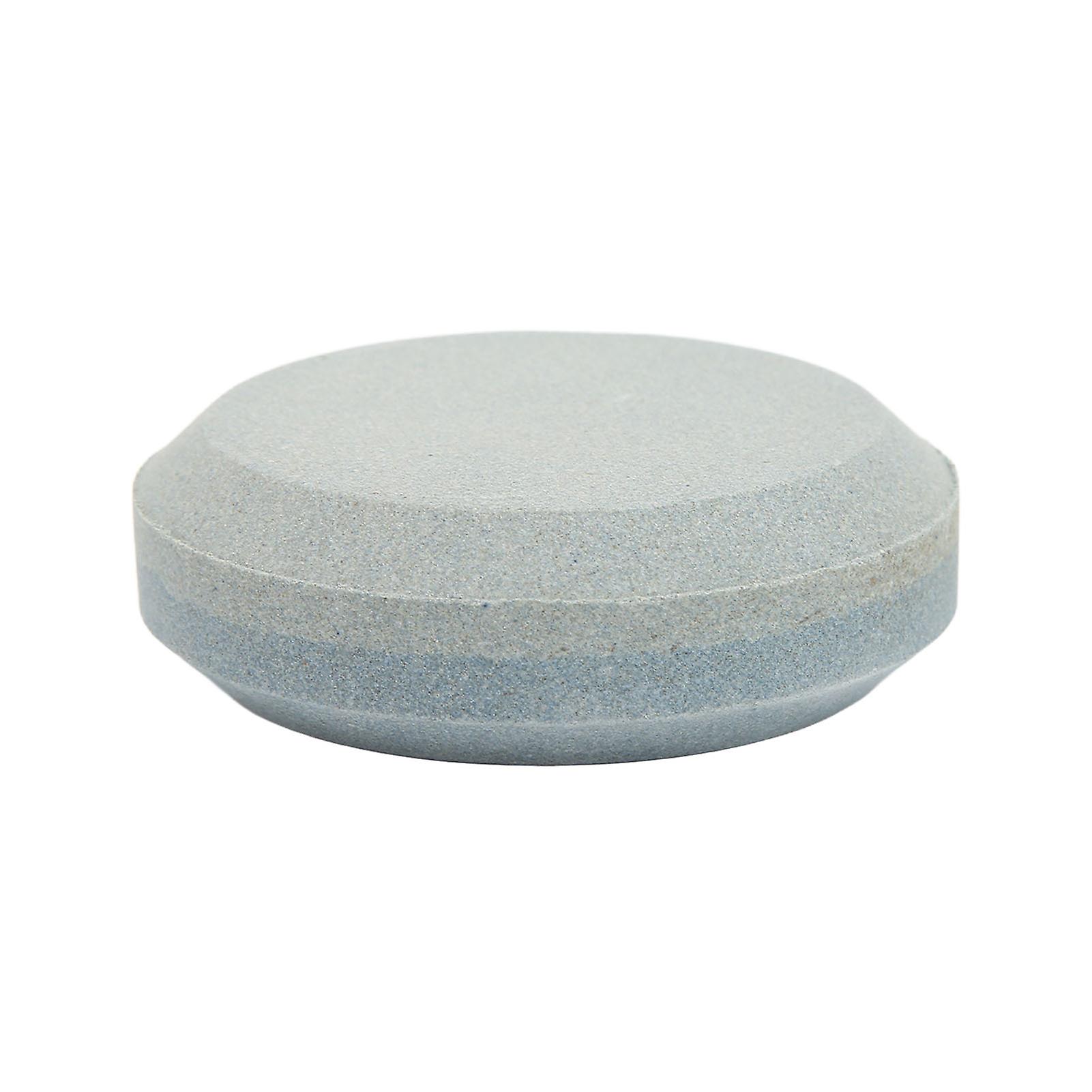 Dobbeltsidig knivsliper multifunksjonell rund form knivslipestein for gressklipperblader machetes 