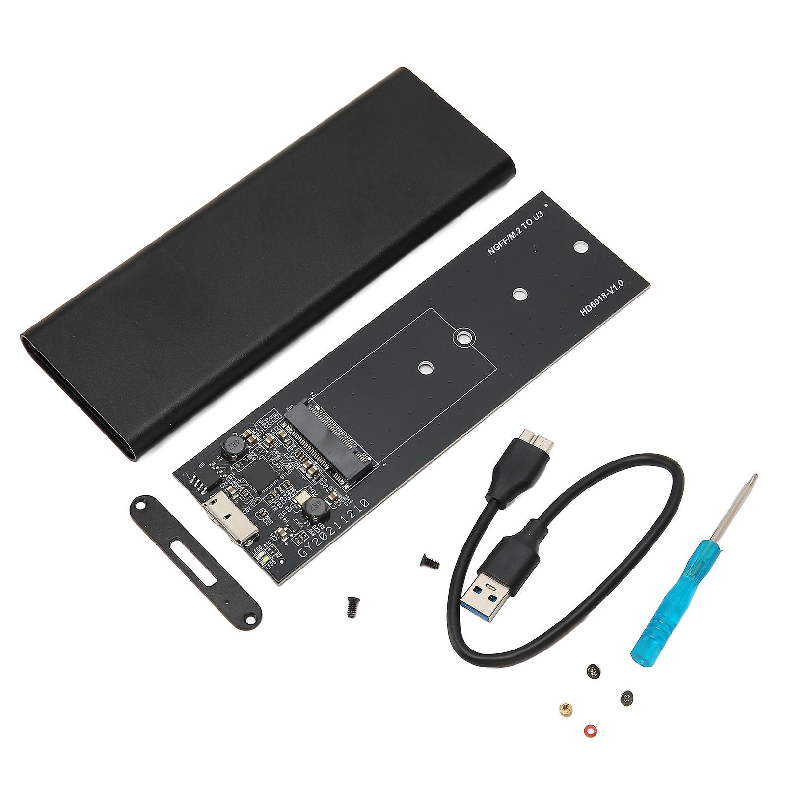 M.2 NGFF SATA SSD Enclosure USB 3.0 Aluminium Alloy OTG WTG Function for Laptop Desktop