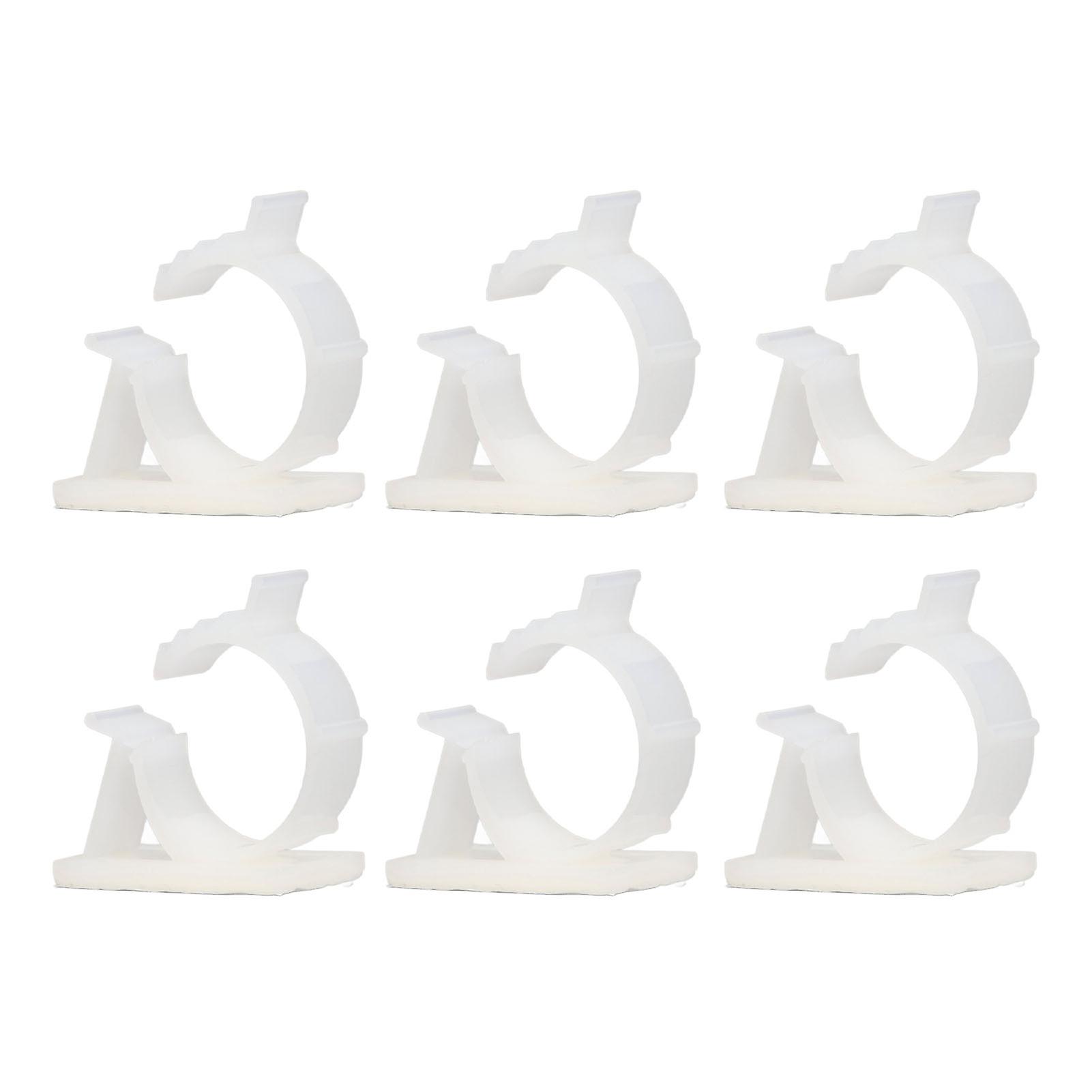 100Pcs YX-1316 White Nylon PA66 Adjustable Cable Clips Organizer