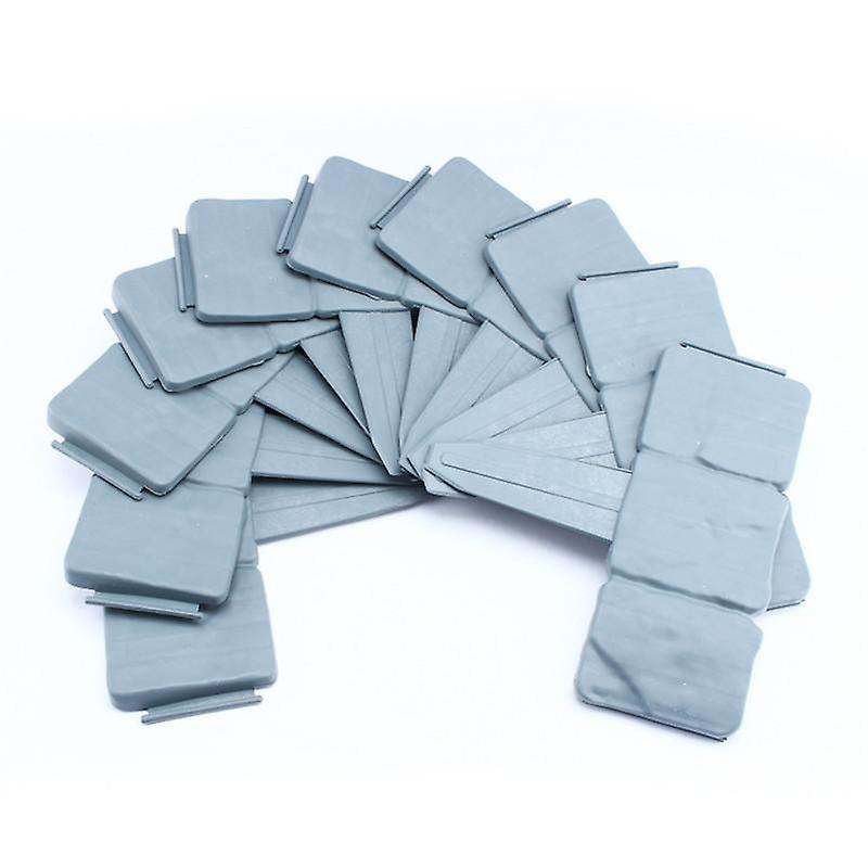 10 Stone Effect Grey Garden Border Collapsible Patchwork Plastic Fence