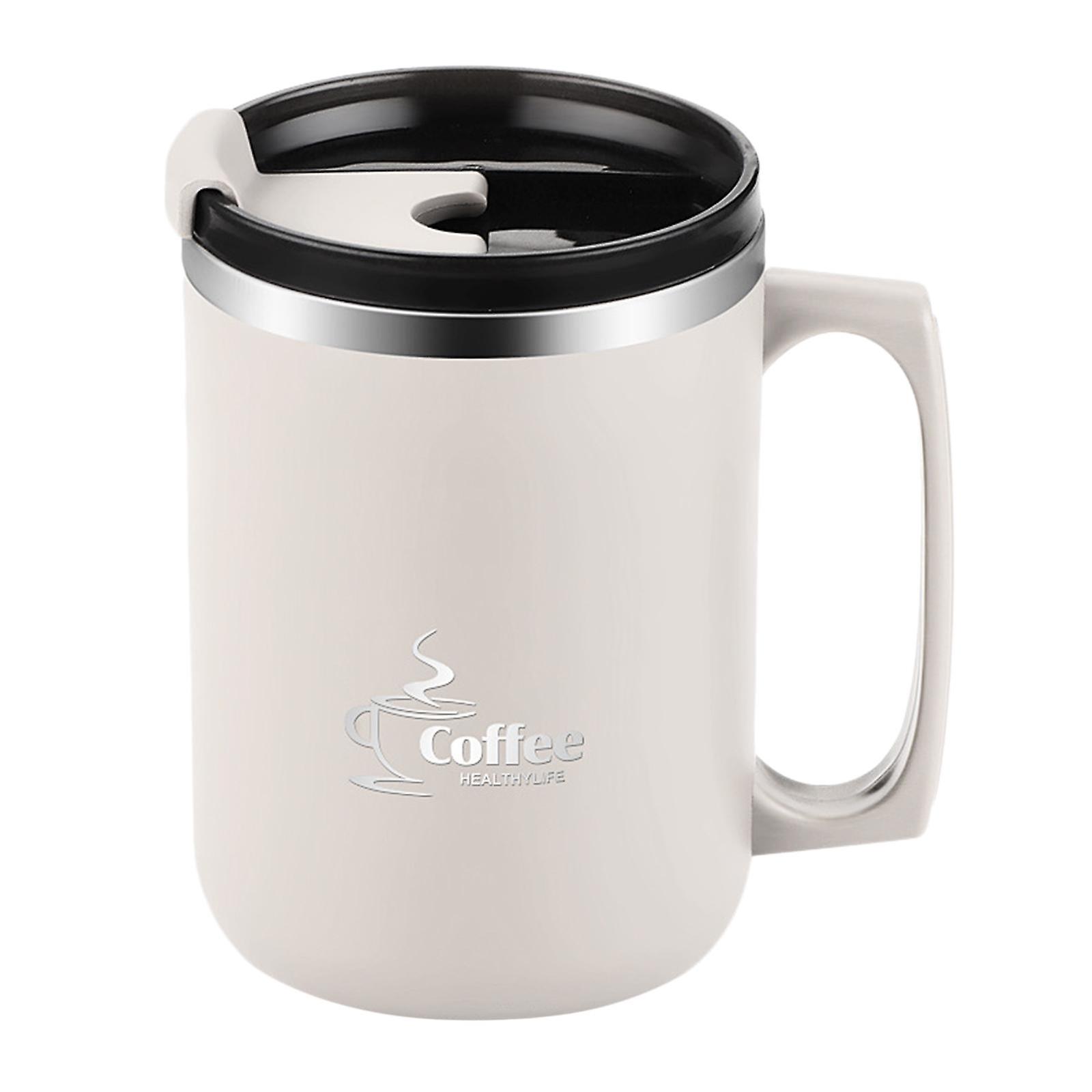 Isolerad kaffemugg kaffekopp 480ml dubbelvägg kaffetumlare termisk tumlarkopp för fest kontor sport utomhus