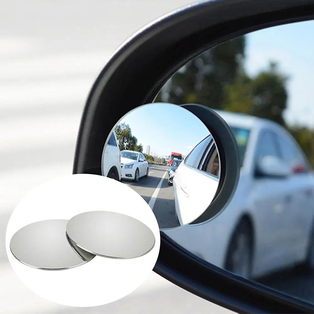 Car 360-degree Wide Angle Adjustable Rotation Round Convex Mirror Vehicle Rearview Auxiliary Blind Spot Mirrors Car Accessories