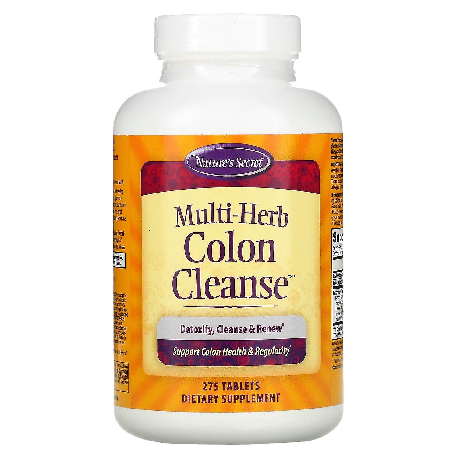 Nature's Secret, Multi-Herb Colon Cleanse, 275 Tablets