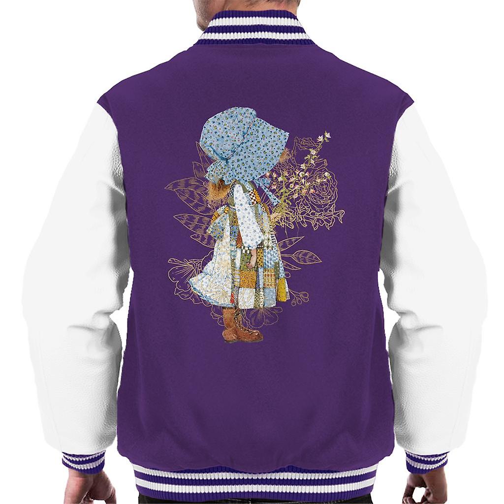 Holly Hobbie Hat And Flowers Men's Varsity Jacket