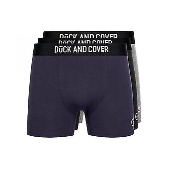 Duck and Cover Mens Bronteen Boxer Shorts (Pack of 3)