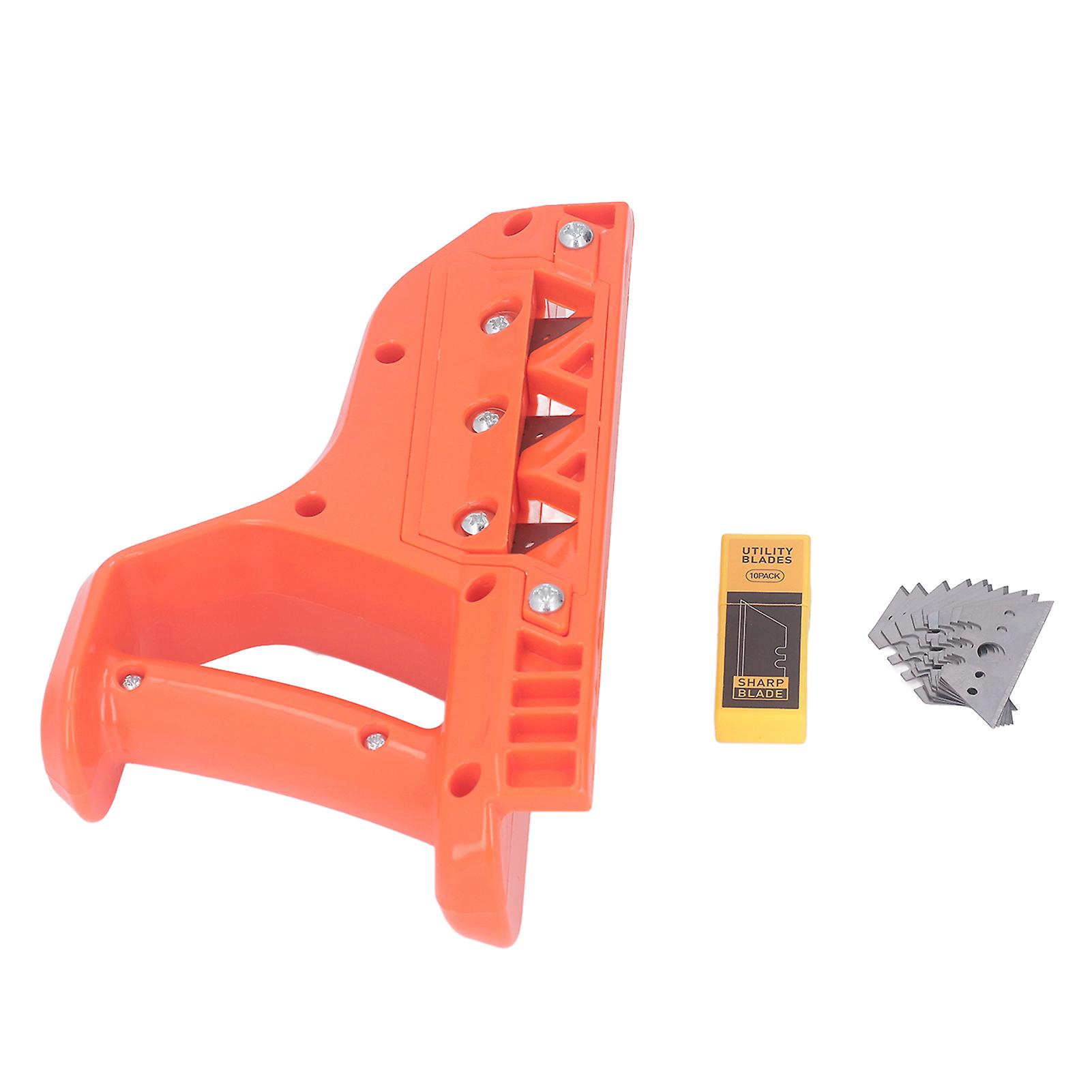 Plasterboard planer, edge cutter, 45° hand planer with 10 blades