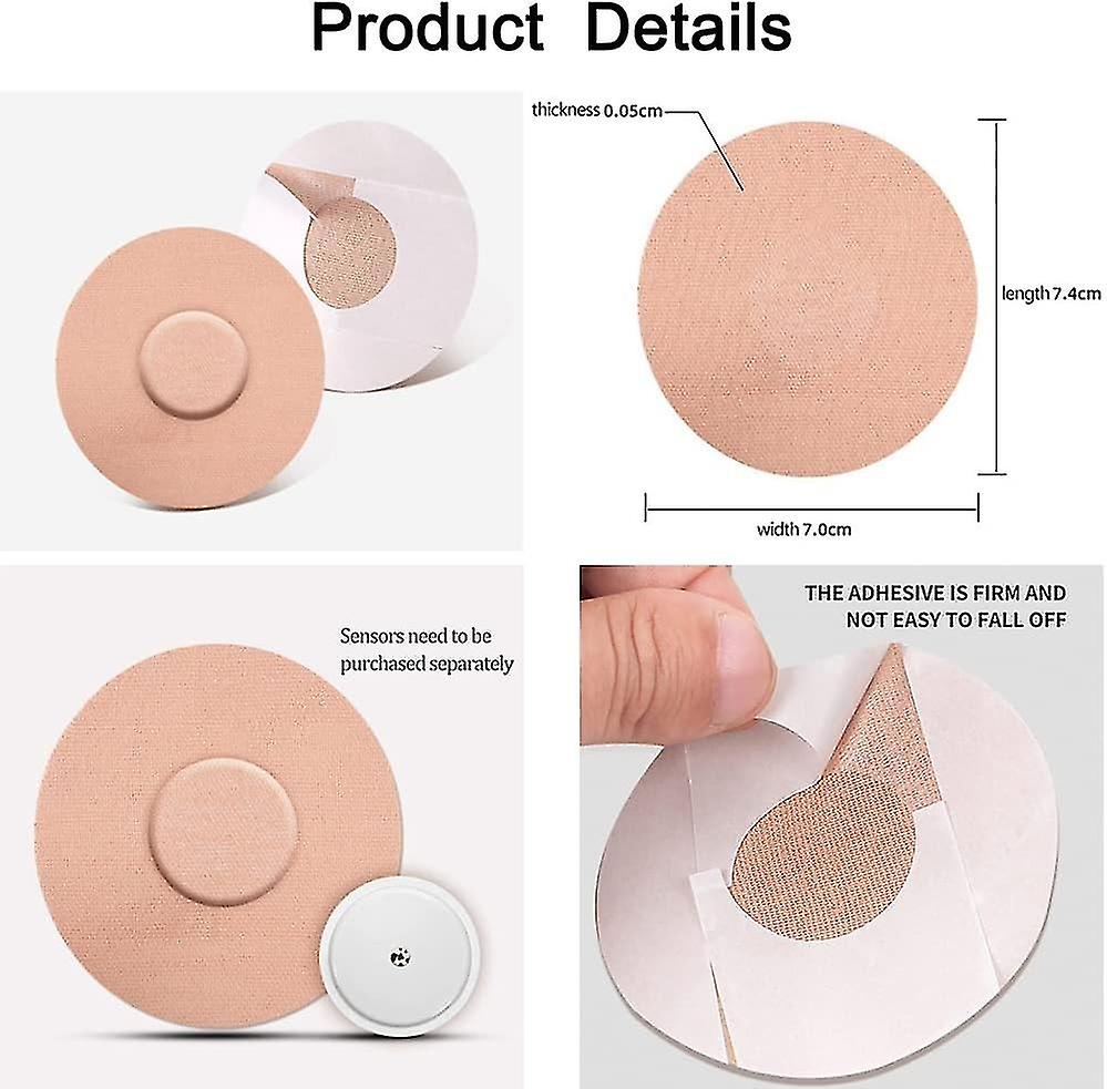 Capas de sensor para Freestyle Libre, adesivos de sensor à prova d'água, proteção de sensor CGM sem cola