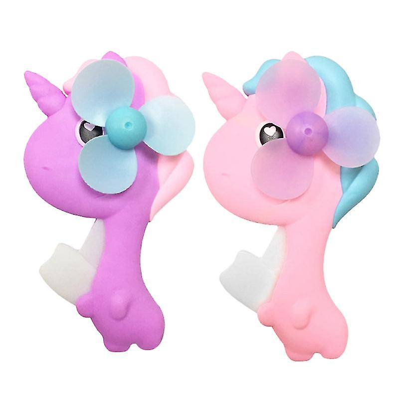 2pcs Hand Press Fan