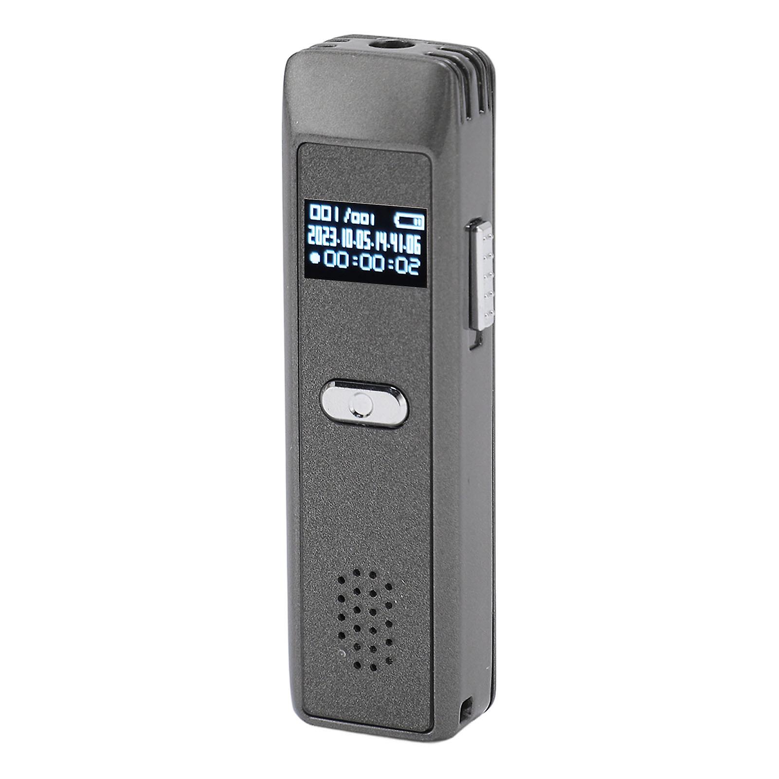 Digital Voice Recorder Multifunction AI Smart HD Noise Reduction Voice Activated Recorder for Meeting Interview Lecture Gray 16G