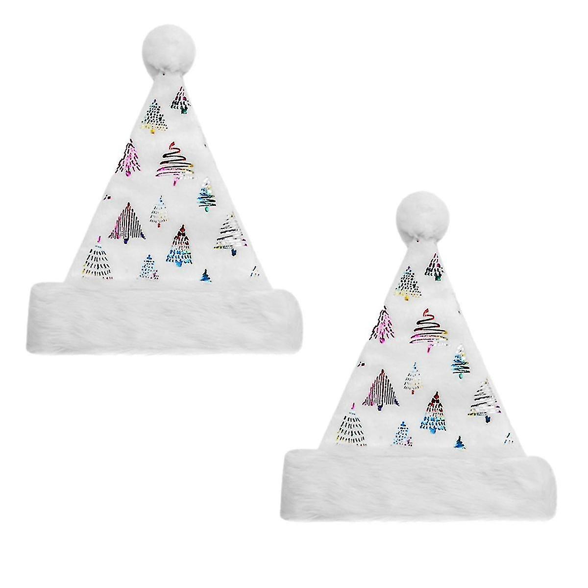 クリスマスハット大人男女兼用コンフォートサンタハットバルクサンタハットゴールドスノーフレーククラシッククリスマスホリデー