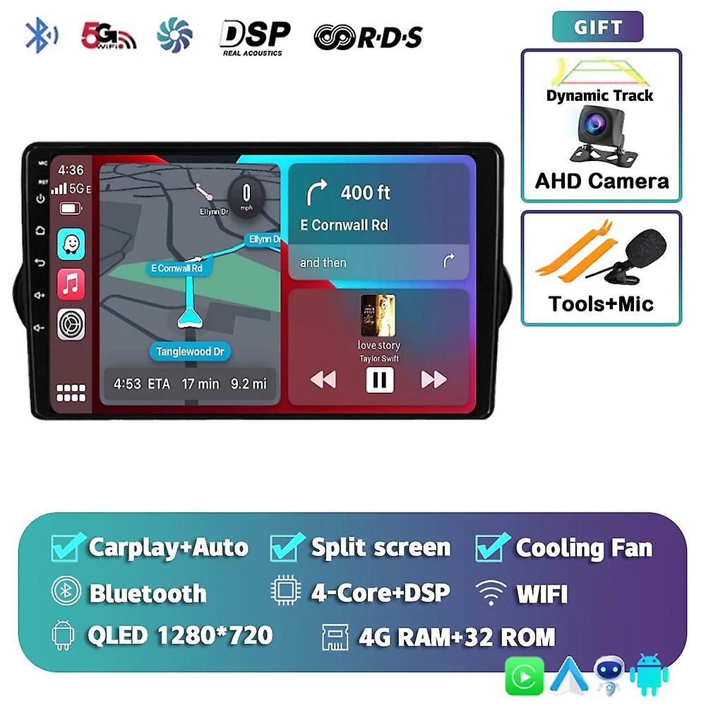 Android 13 Carplay Auto Car Radio For Fiat Egea Tipo 2015 2016 2017 2018 Multimedia Navigation Player Video Stereo Wifi+4g Dsp