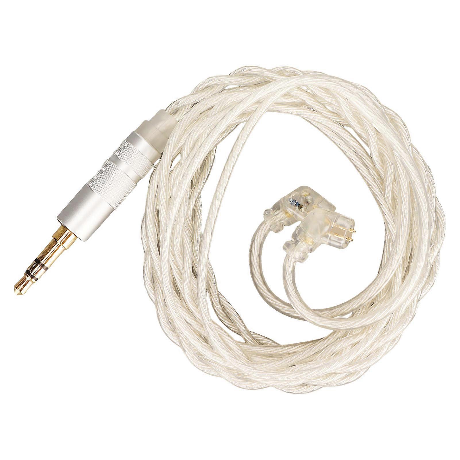 Earphone Upgrade Cable 2 Pin 0.78mm Connector 3.5mm Plug Silver Plated Copper Core Replace Earbuds Cord For Ue3x Ue18