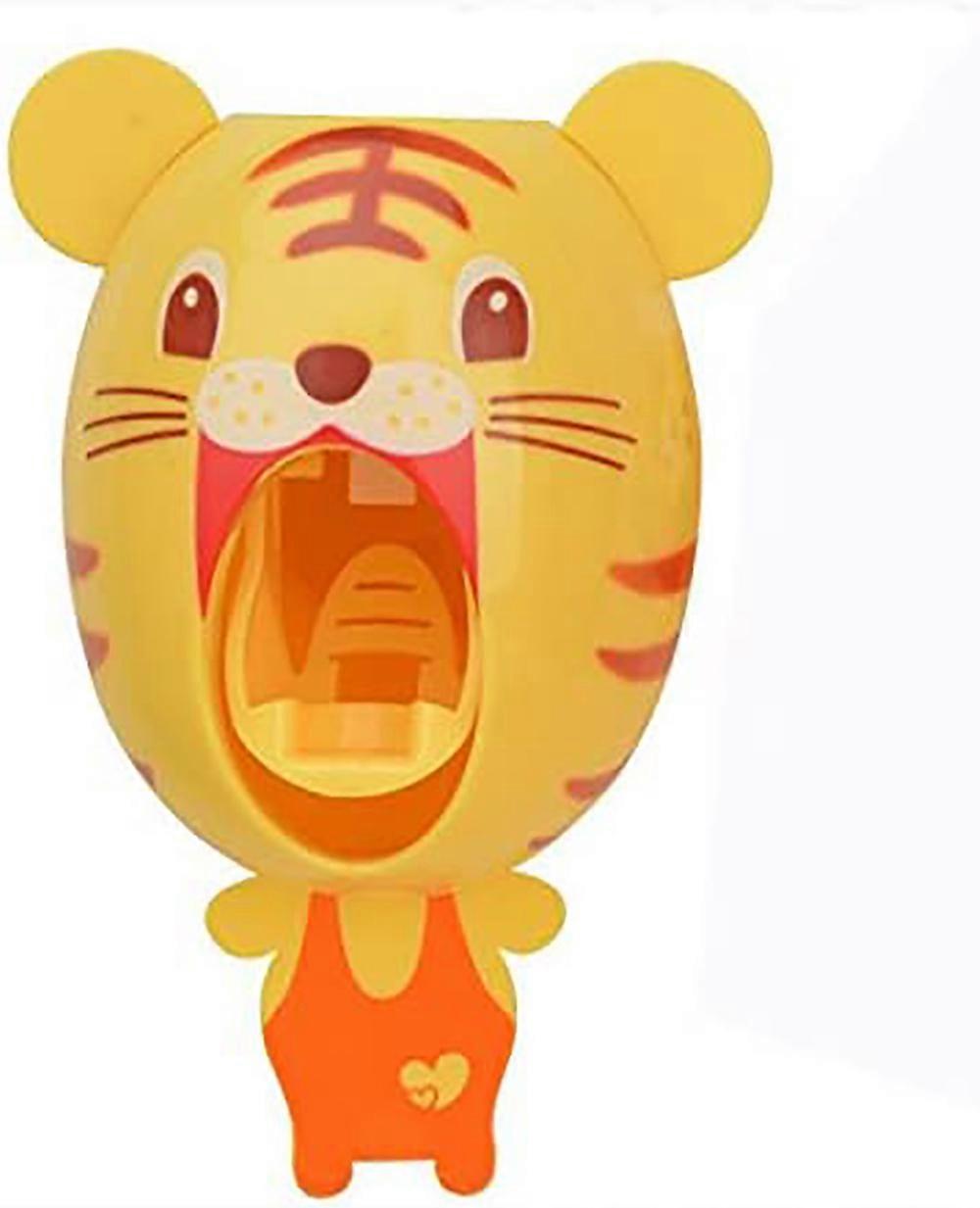 Baby Automatic Toothpaste Dispenser, Cartoon Tiger Toothpaste Squeezer
