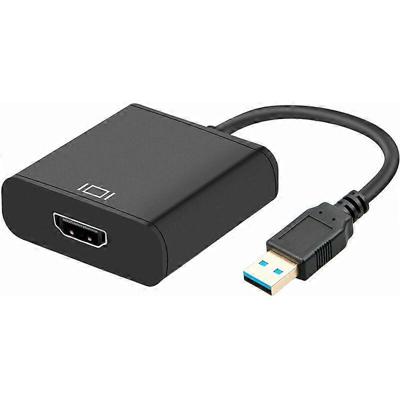 USB 3.0 to HDMI converter, cable adapter, black
