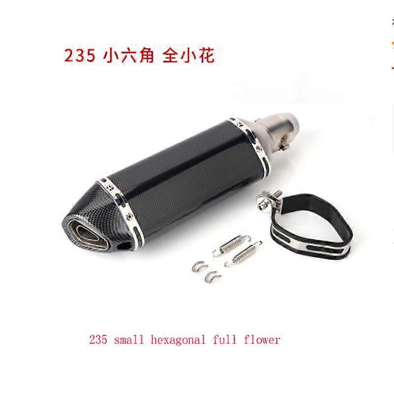 Suitable For Motorcycle Fuxi Kawasaki Motor Vehicle Large Displacement Modified Stainless Steel Small Hexagonal Motorcycle Exhau