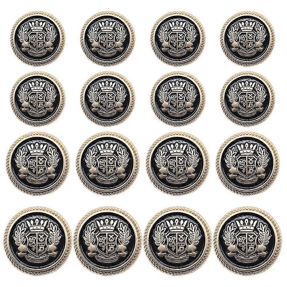 16pcs Sewing Buttons Delicate Alloy Decorative Button British Styled Button