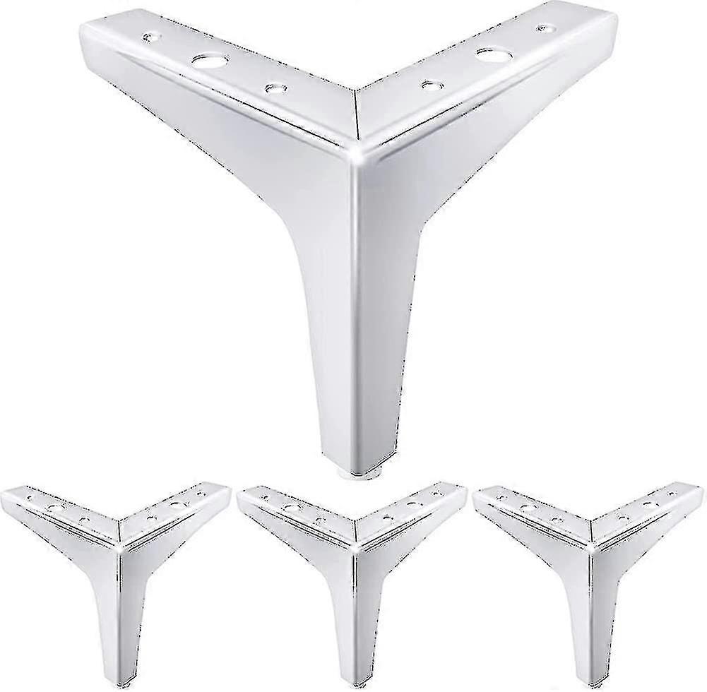 6 polegadas Móveis Pernas Estilo Moderno Móveis Pés De Metal Polido Sofá Cromado