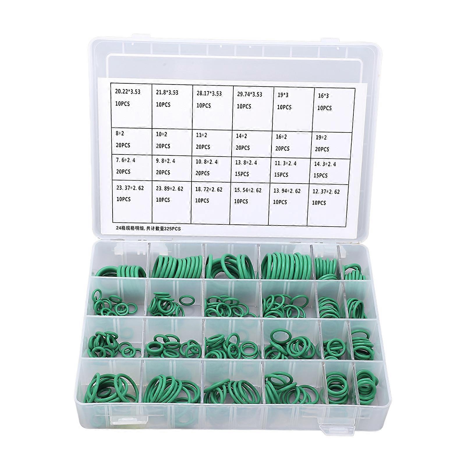 345pcs Universal Rubber O Ring Assortment Kit Dustproof Air Conditioning Seal Ring For Automobile