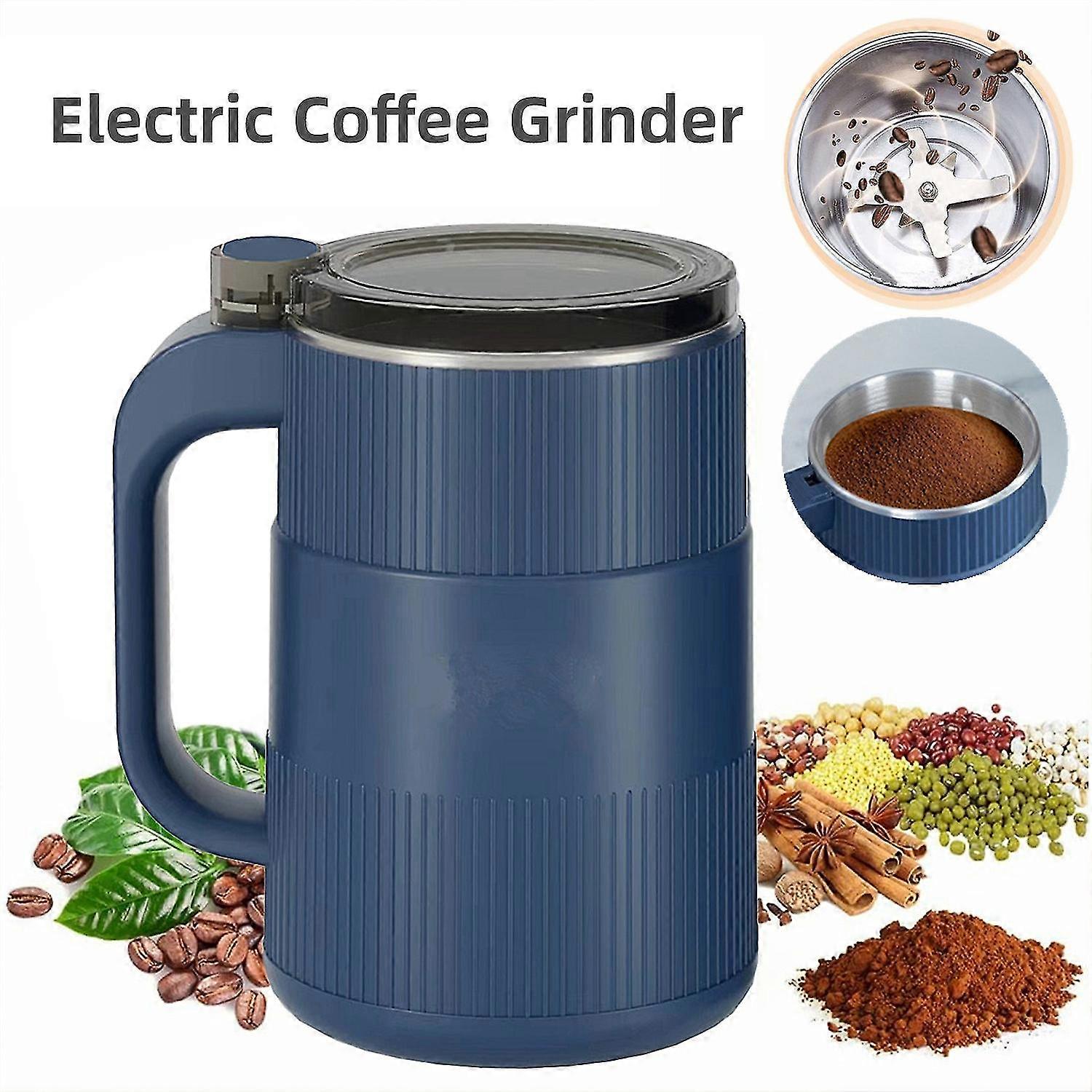 300W Electric Coffee Grinder, Household Small Powder Grinding Machine, Seed,Bean,Nuts,Herb,Fine Spice Grinders, EU/UK Plug
