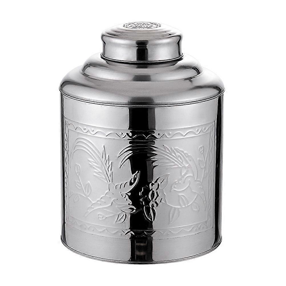Edelstahl-Teekanister Tragbare Teedose Luftdichte Teedose Loseblatt-Teebox