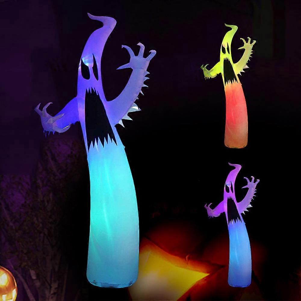 3.6M Giant Halloween Inflatables Ghost with colour Changing LED Lights, Halloween Inflatable Ghost Blow Up Halloween Decorations for Outdoor Yard Lawn