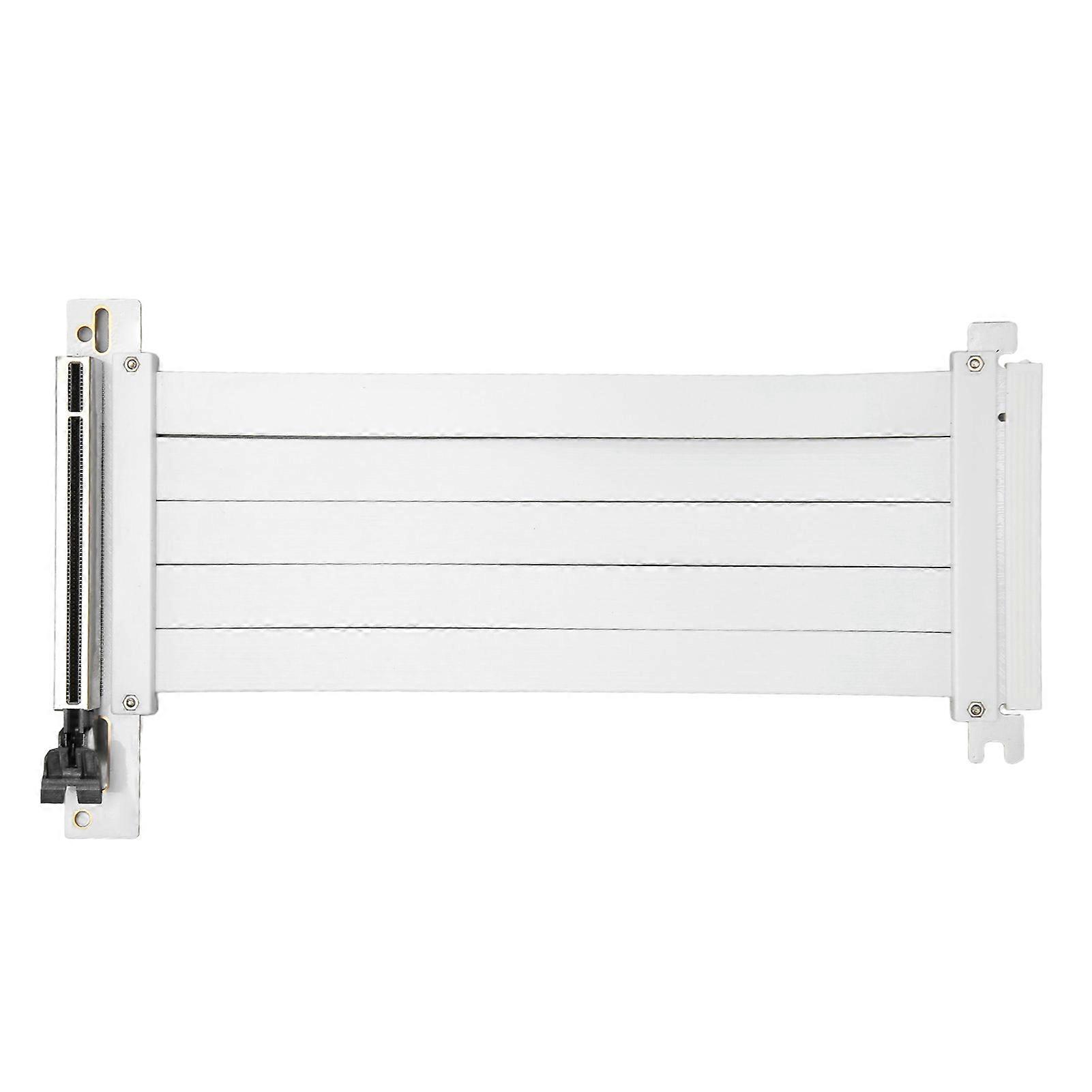 Rallonge PCIE 4.0 X16 128 Go/bsp, angle droit, blindage EMI, câble d'extension GPU Plug and Play pour RTX3090, RTX3080, RTX3070, 7,9 pouces