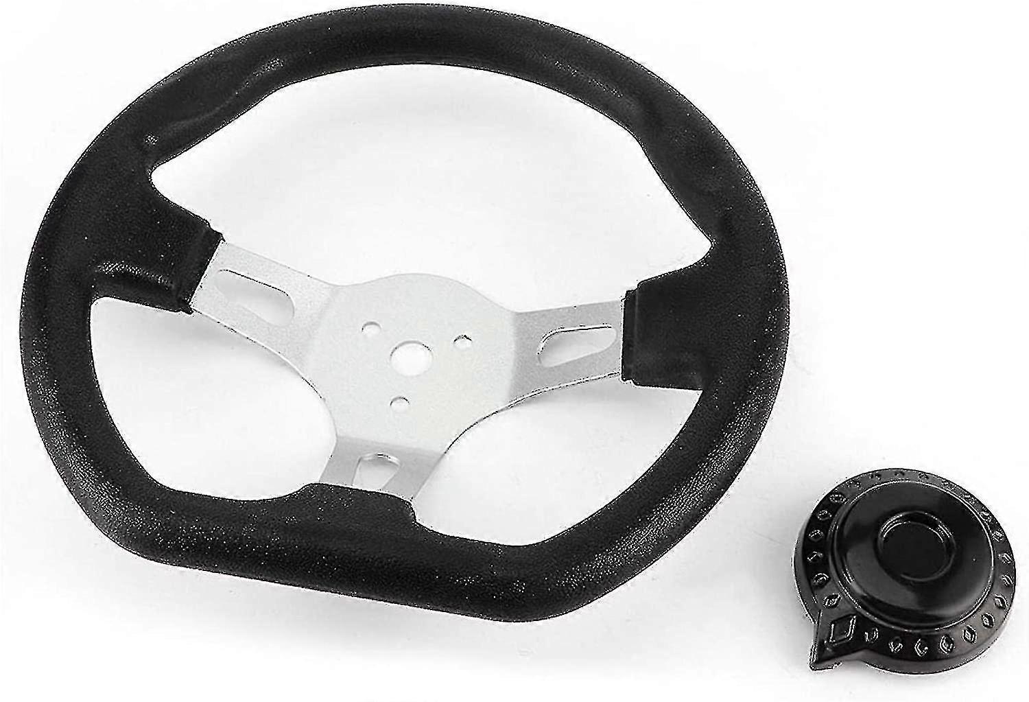 Volante per go-kart Huncv da 270 mm per carrello da corsa, accessorio per buggy e go-kart