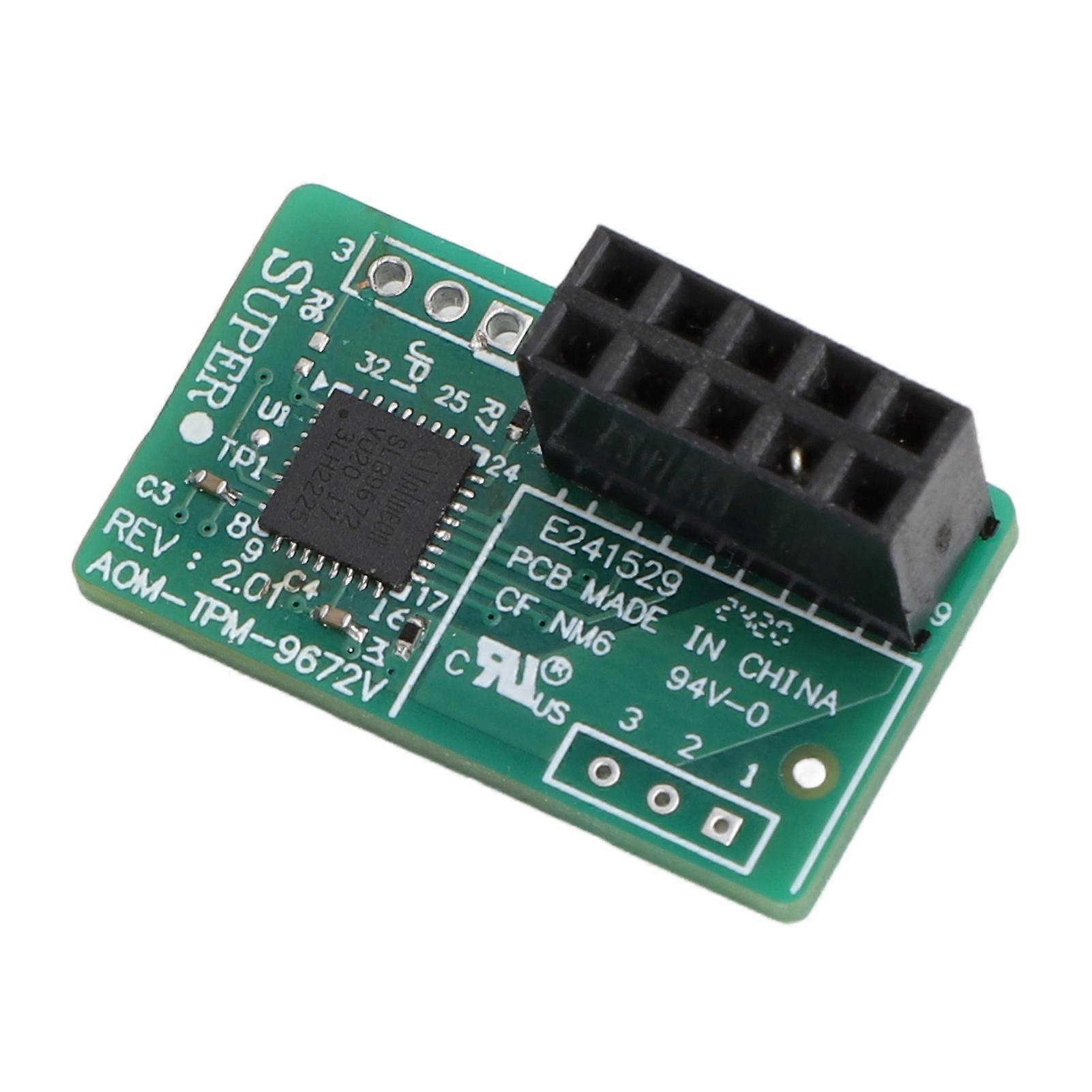TPM 2.0 Module 10 Pin SPI Parallel AOM TPM 9672V Trusted Platform for ...