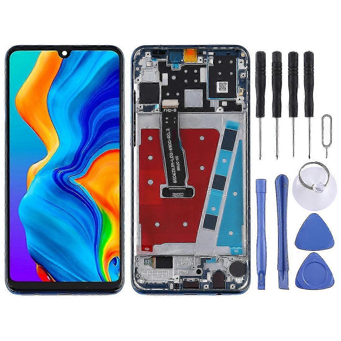 Oem Lcd Screen Compatible with Huawei P30 Lite / Nova 4e (ram 6g / High Version) Digitizer Full Assembly With Frame (black)