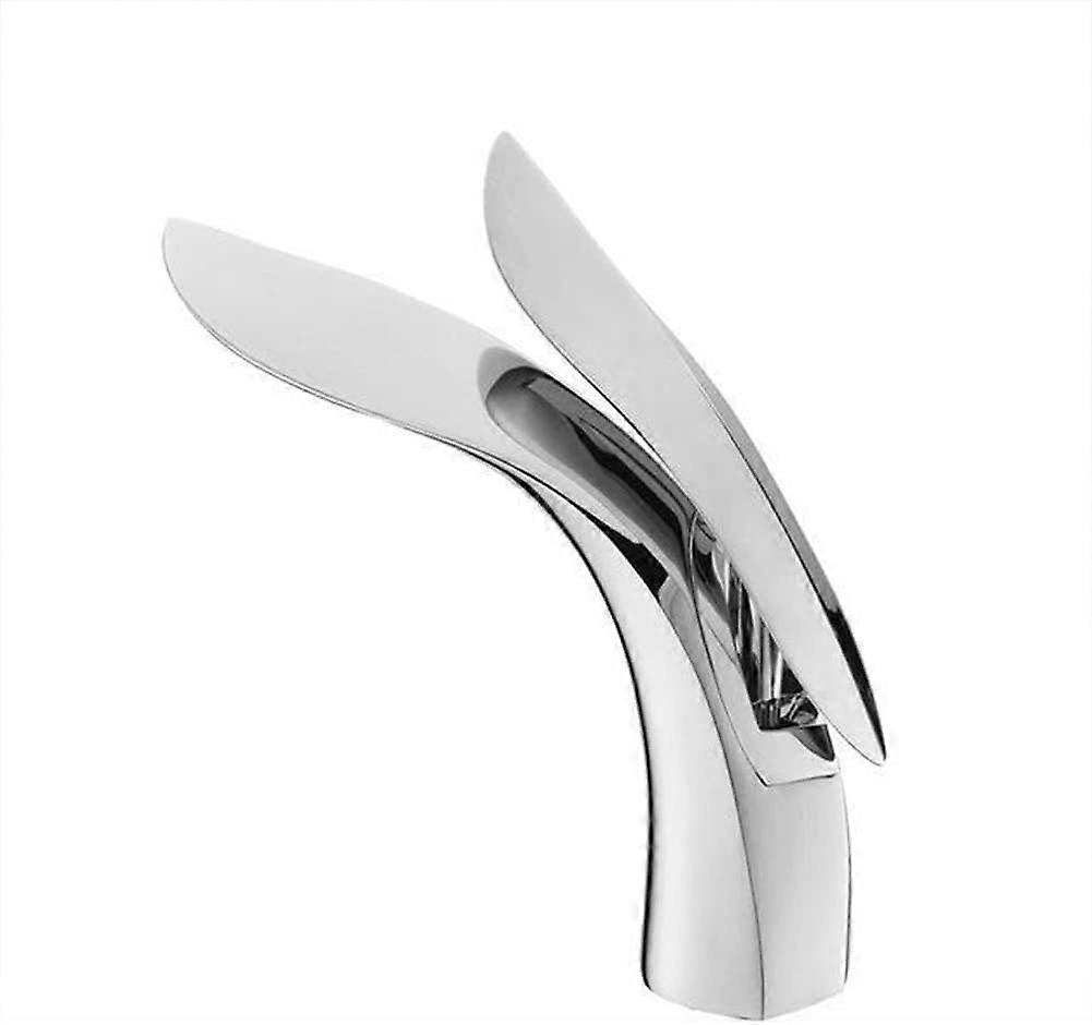 Robinet Lavabo Robinet Salle De Bain, Moderne Design lgant Laiton Chrom Mitigeur Lavabo, Eau Chaude Et Froide Disponible, Valve En Cramique