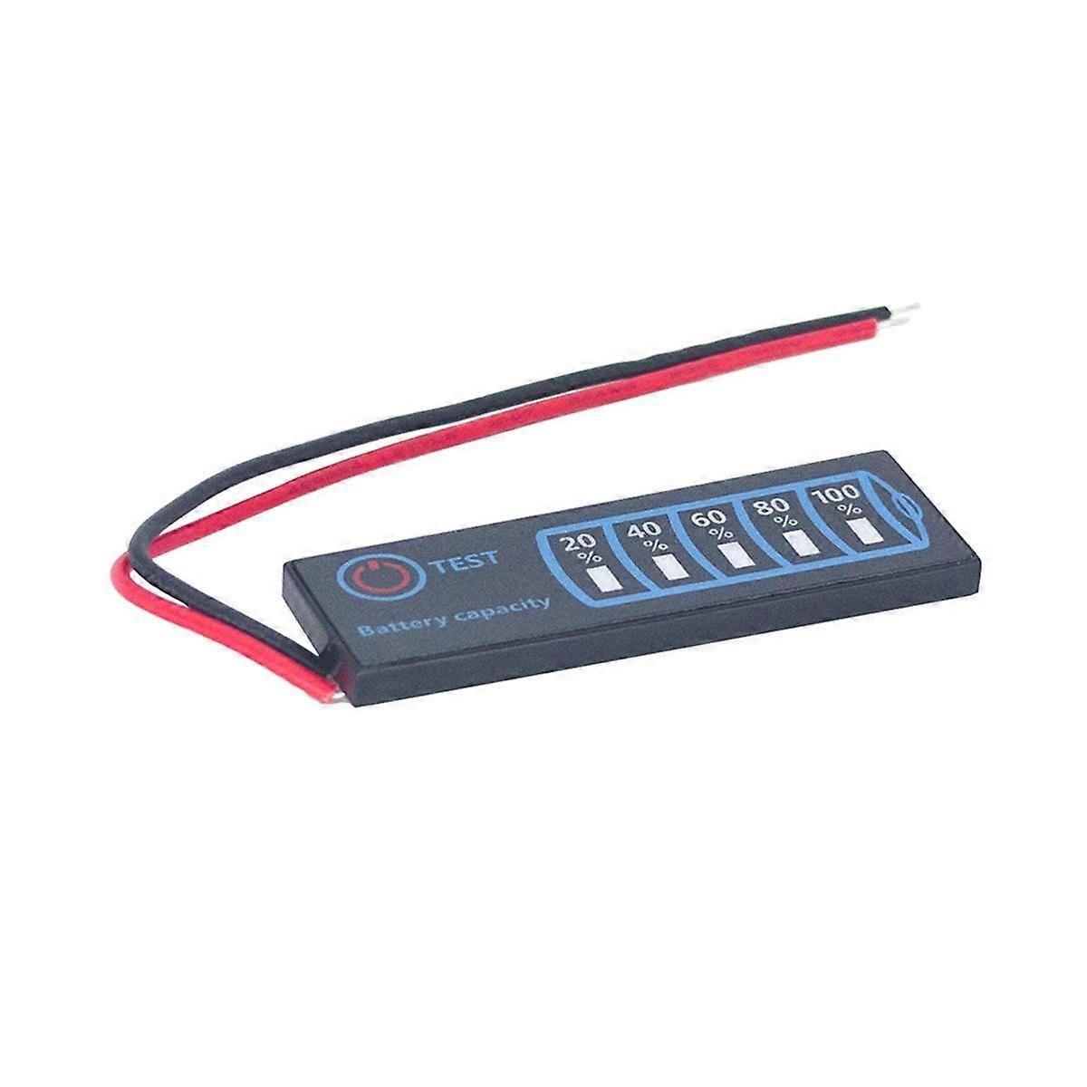 2 Pcs Battery Level Indicator 3S Ternary Lithium Battery Lithium Iron Phosphate Lead-Acid Battery Capacity Display Meter