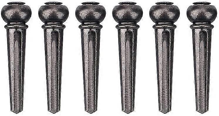 Gitarr Mässing Pin, 6st / Set Hållbar Mässing Gitarr Bridge Pins För Folk Gitarrer Replacem Silver