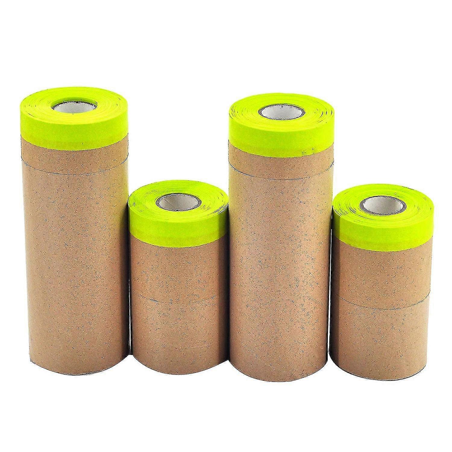 Masking Paper 4-pack Paint Masking Tape And Curtains