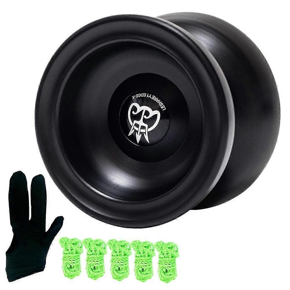 Professional Non-Responsive Yoyo,Alloy Aluminum Yoyo+Extra 5 Strings+Yoyo Gloves YoYo for Advanced