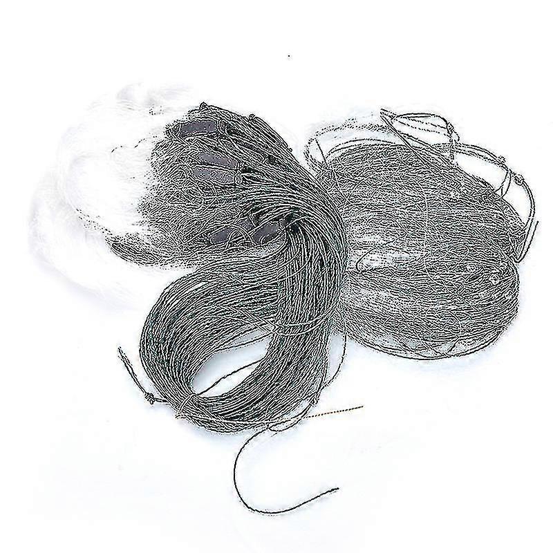 25m 3 Layers Monofilament Gill Fishing Net With Float Fish Trap Fishing Tools Hfmqv