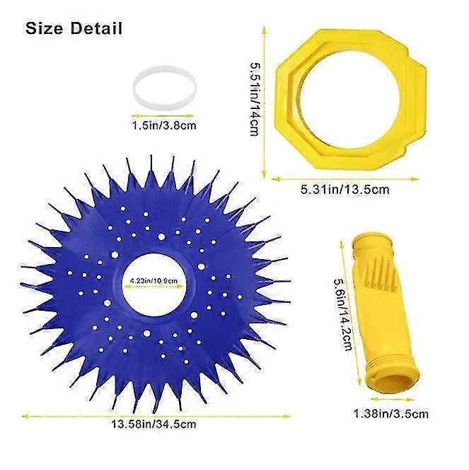 w69698 diaphragm for zodiac baracuda g3 g4 robot automatic pool bottom cleaner with retaining ring w81600pool cleaning accessories (4 pieces)