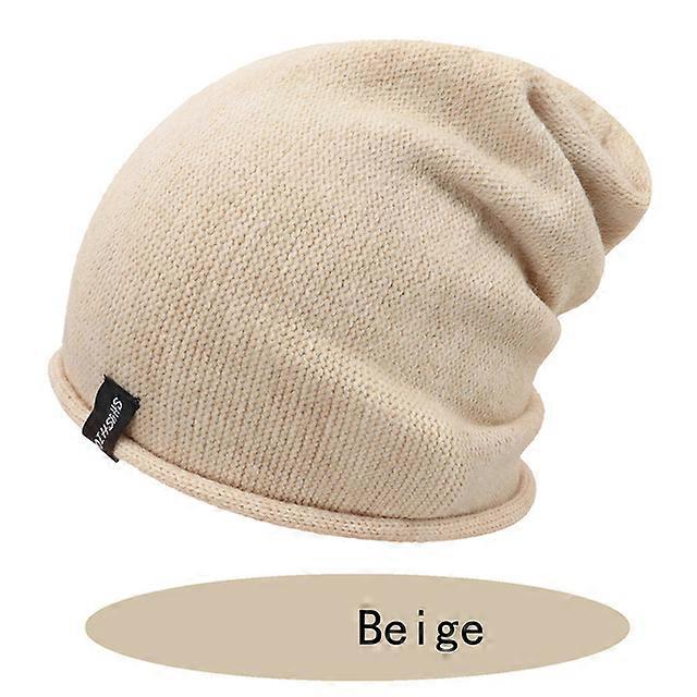 Winter Bonnet Hats For Women Autumn Solid Color Hip Hop Skullies Beanies Soft Warm Knitted Wool Hat lady Casual Beanie Cap