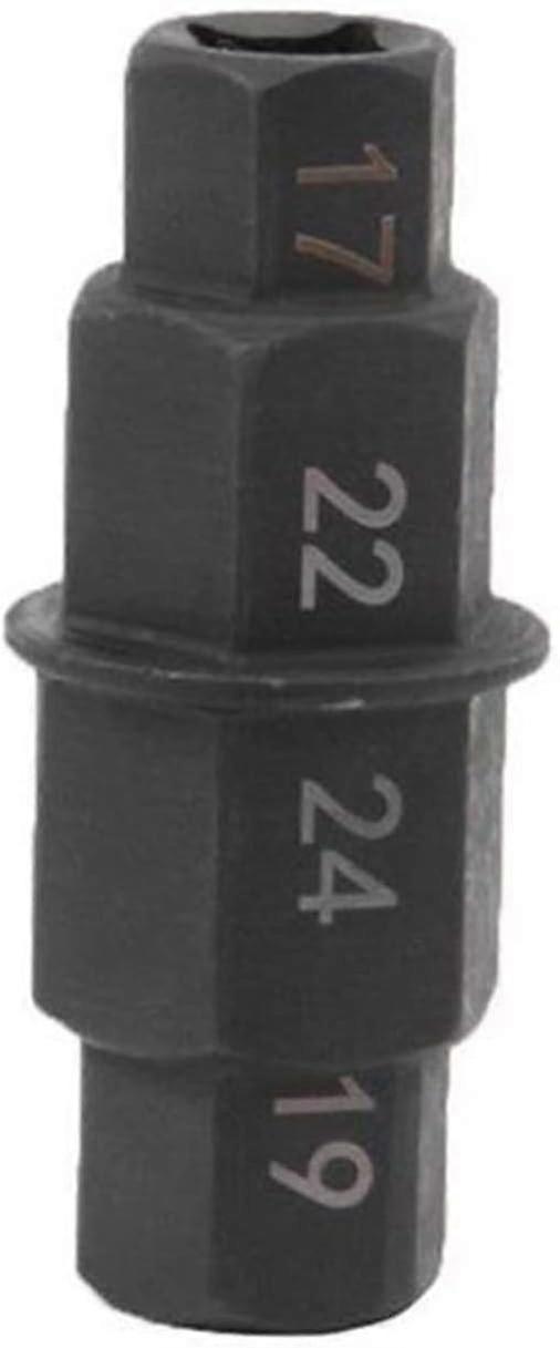 Motorbike Spindle Wheel Removal Tool 17mm 19mm 22mm 24mm Hexagonal Axle Tool Front Wheel Hub Bushing Adapter Motorbike