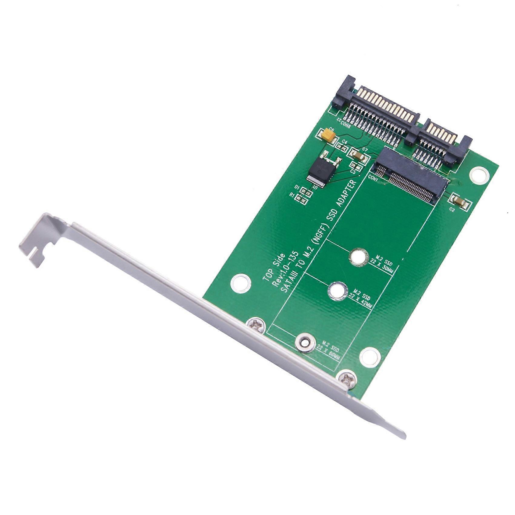 Unidad de estado sólido M2 NGFF a tarjeta elevadora SATA3.0 Tarjeta de expansión de tarjeta elevadora de puerto serie NGFF a SATA