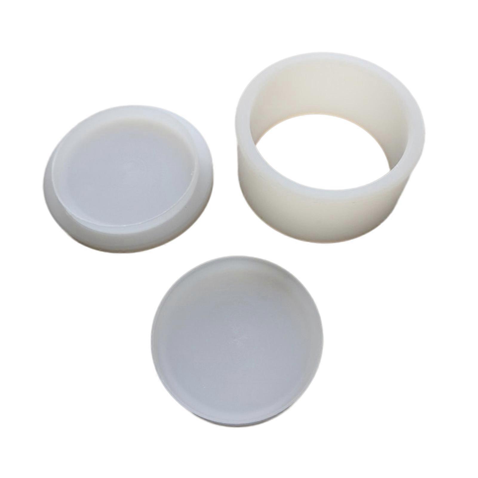Doughnut Shaped Bath Soap Mold 3D Bath Salt Ball Mold Non-Stick 6.35CM/5.8CM Diameter Shampoo Press Bar Mold