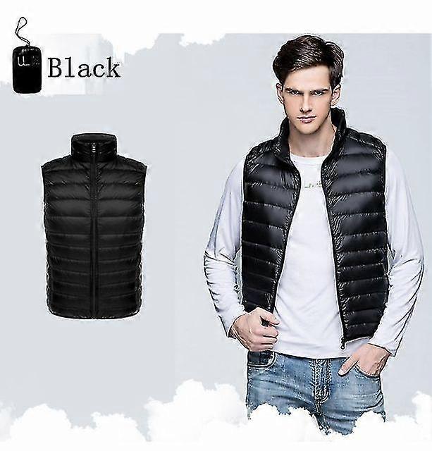 Newbang Men Sleeveless Warm Vest Ultra Light Down Vest Man Winter Solid Sleeveless Jacket Men's Lightweight Waterproof Vests