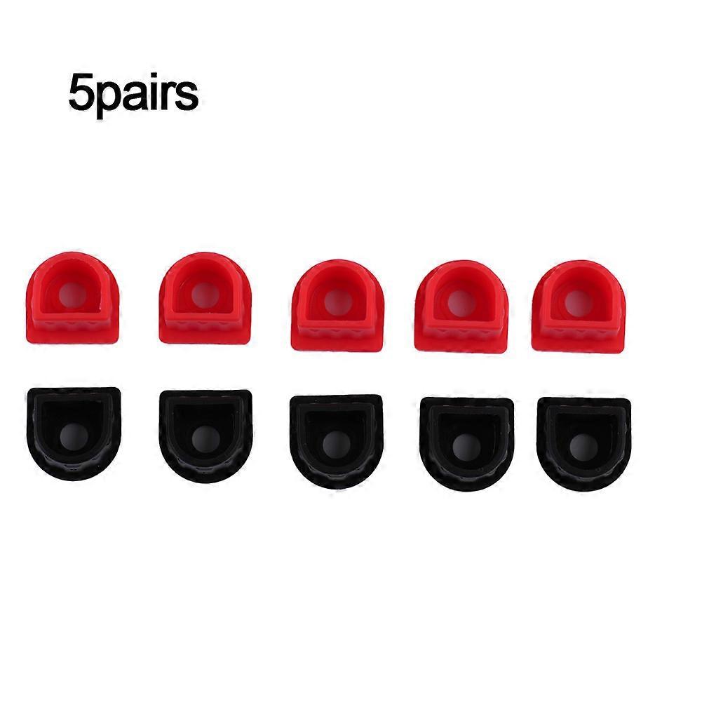 10 PCS Waterproof Solid Line Plug Cable Red Black Fixed Plug 50A-350A Material Cable Protection Fixed Plug Terminals