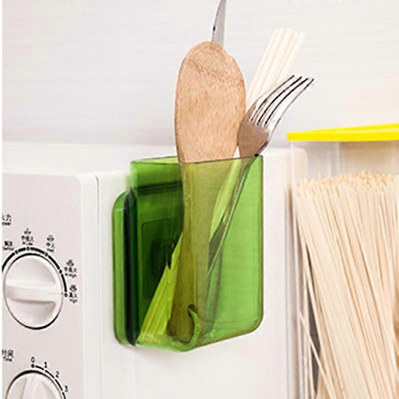 Wall Hanging Makeup Storage Box No Drilling Wall Mounted Transparent Punch Free Storage Rack Kitchen