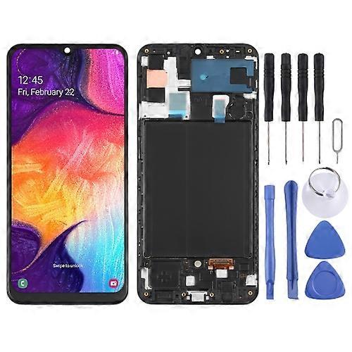LCD Screen and Digitizer Full Assembly for Galaxy A50(Black)